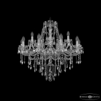 Люстра 1415/10+5/300 Ni Bohemia Ivele Crystal