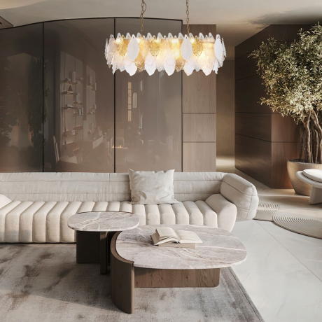 Подвесная люстра с фактурным стеклом Bogate's Leaf 370 (a065316) 