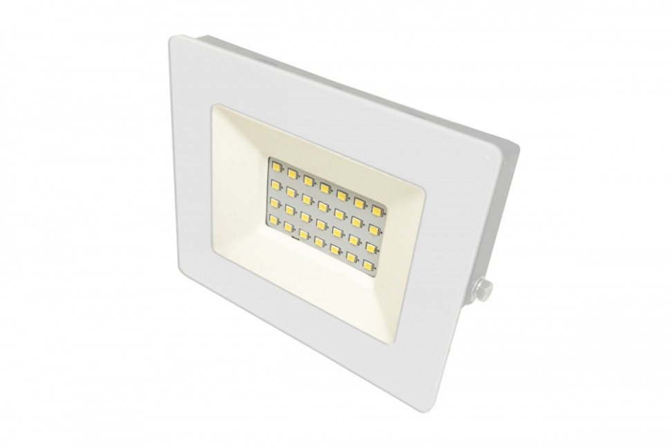 Уличный светодиодный прожектор Ultraflash LFL-2001 C01 белый (LED SMD, 20 Вт, 230В, 6500К) 14128 светодиодный прожектор ultraflash