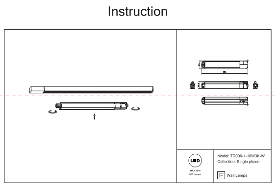 Трековый светильник 10W 3000К для магнитного шинопровода Maytoni Basis TR000-1-10W3K-W 