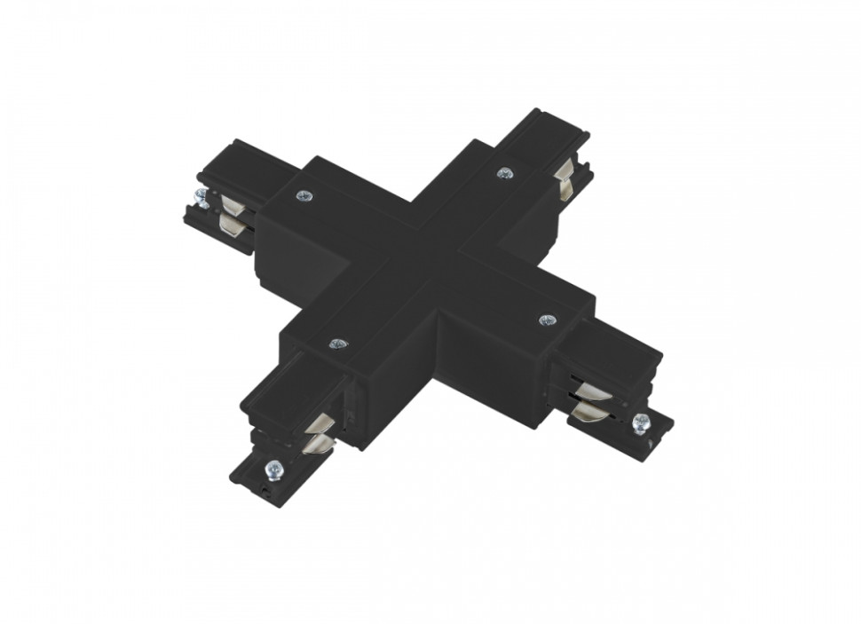 X-образный соединитель для шинопровода Donolux Dl000218X, цвет черный - фото 1