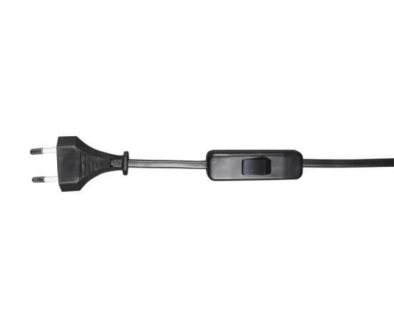 170206 Шнур с переключателем черный Kink Light