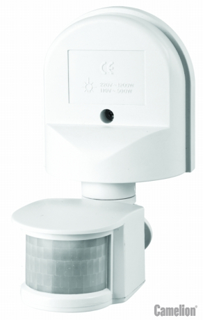 Инфракрасный датчик движения 1200W 12м 180° IP44 Camelion 189477 (6450)