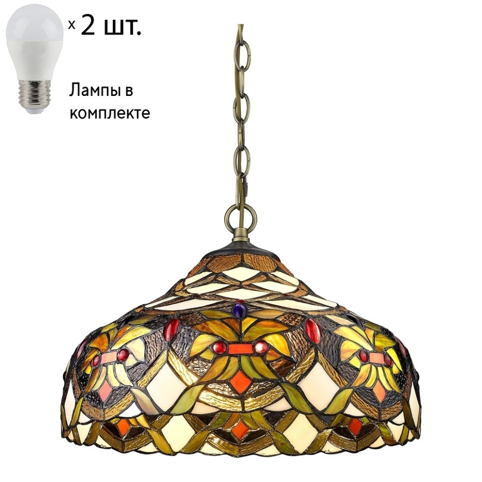 Подвесной светильник с лампочками Velante 831-806-02+Lamps E27 P45