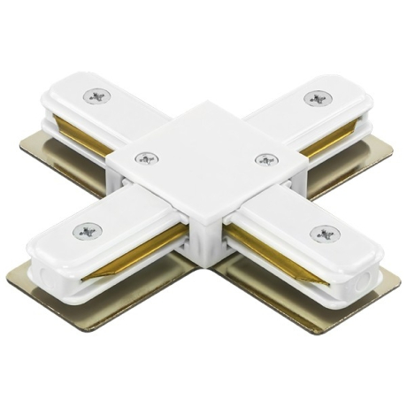 Соединитель с токопроводом X-образный для треков Lightstar Barra 502146 