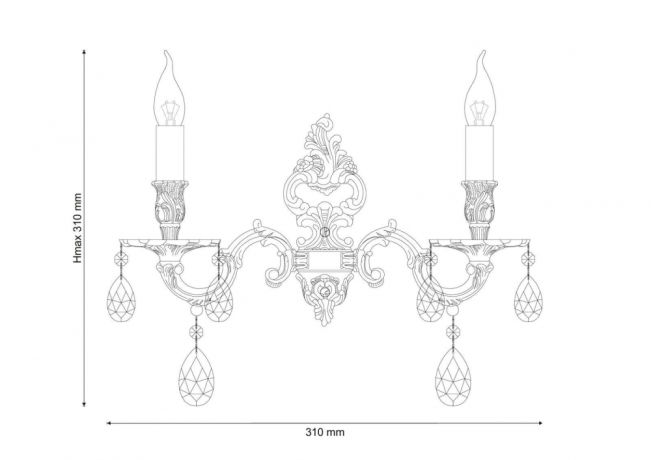 Бра Lucia Tucci Barletta BARLETTA W1730.2 antique 