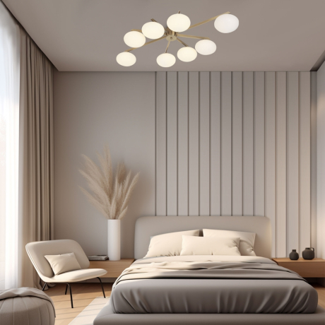 Потолочный светильник со стеклянными плафонами Eurosvet Opaline 70220/8 (a065768) 