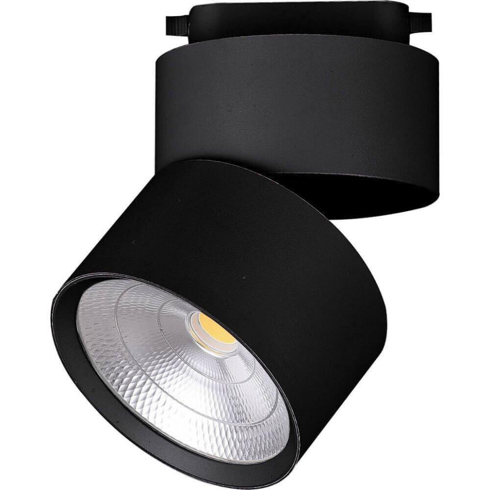 Светодиодный светильник Feron AL107 трековый однофазный на шинопровод 25W, 90 градусов, 4000К, черный 32478 алюминиевый профиль feron