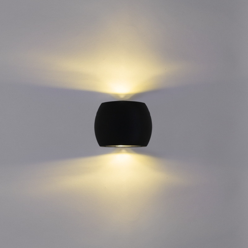 Уличный настенный светодиодный светильник Reluce 86008 1413082, цвет черный - фото 1