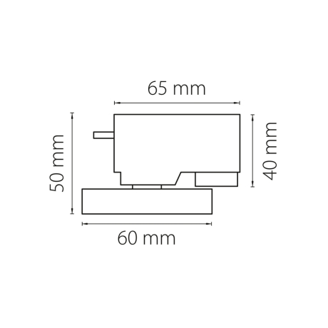 Нарушена упаковка!  <119944> 592079 Однофазный адаптер с креплением Asta Lightstar к 05104X