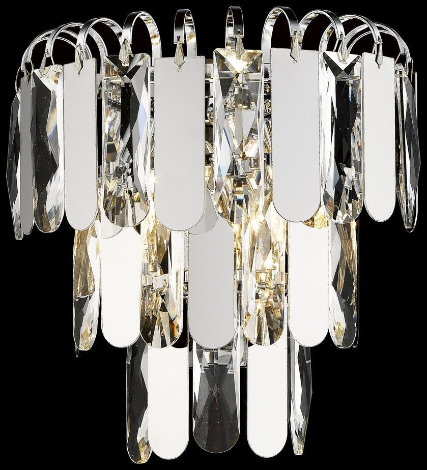 Бра, со светодиодными лампочками, комплект от Lustrof. 277214-623328, цвет хром