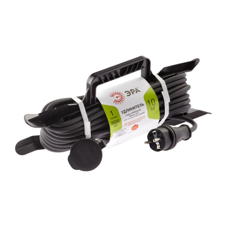 Удлинитель силовой ЭРА 1гн 10м с/з UFx-1e-3x1,5-10m-IP44(kg) 299564