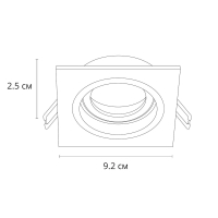 Встраиваемый светильник Arte Lamp Tarf A2178PL-1BK