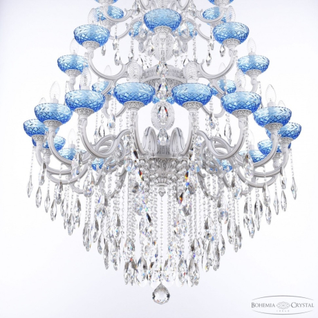 Подвесная люстра Bohemia Ivele Crystal AL7801 AL78101/16+8+8/300/3d B WMN P Aquamarine/M-1F 