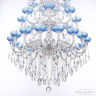 Подвесная люстра Bohemia Ivele Crystal AL7801 AL78101/16+8+8/300/3d B WMN P Aquamarine/M-1F 