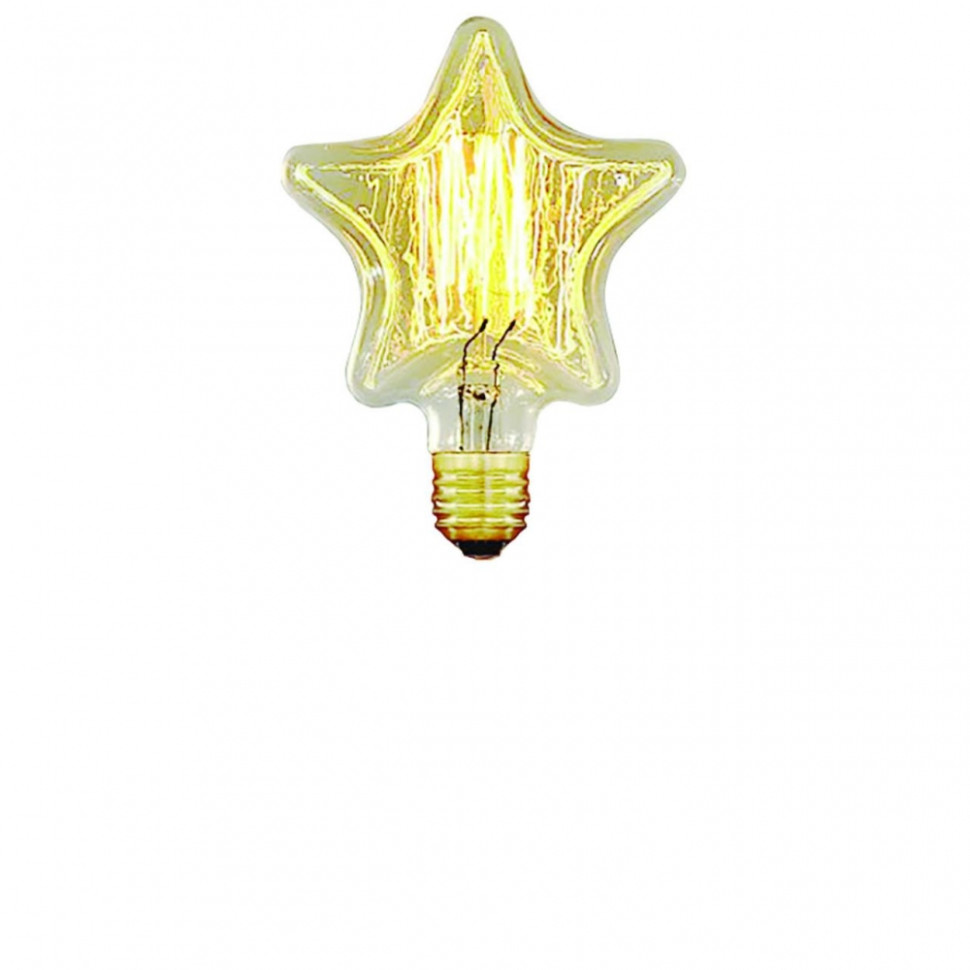 Лампа накаливания E27 40W Edison Bulb Loft It 2740-S, цвет желтый