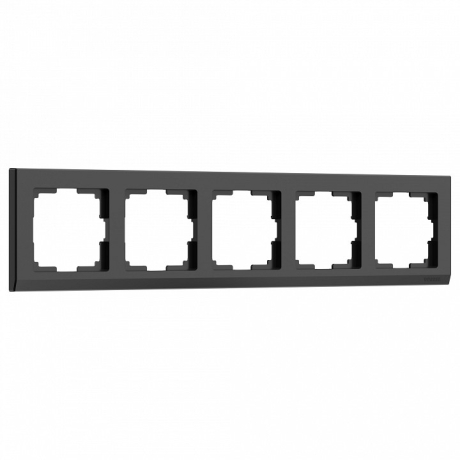 Рамка на 5 постов Werkel Stark (черный) W0051808