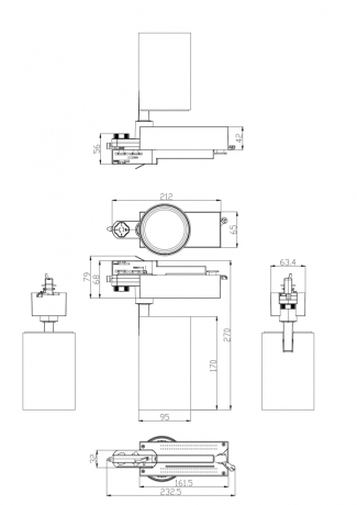Трековый светодиодный светильник ЭРА SТR-30-36-40K-B20 Б0049763 