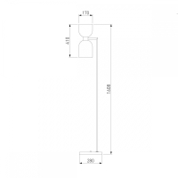 Торшер Tandem Eurosvet 01085/2 латунь (a052293)