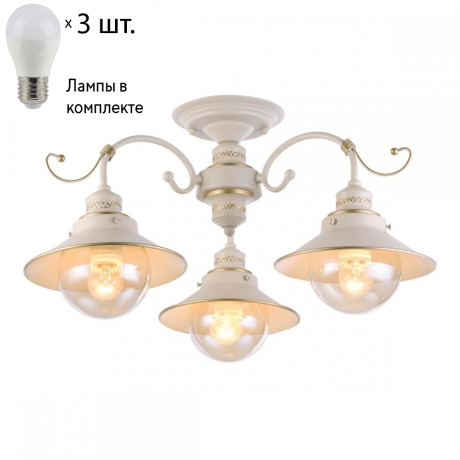 Люстра потолочная с лампочками Omnilux OML-50807-03+Lamps 