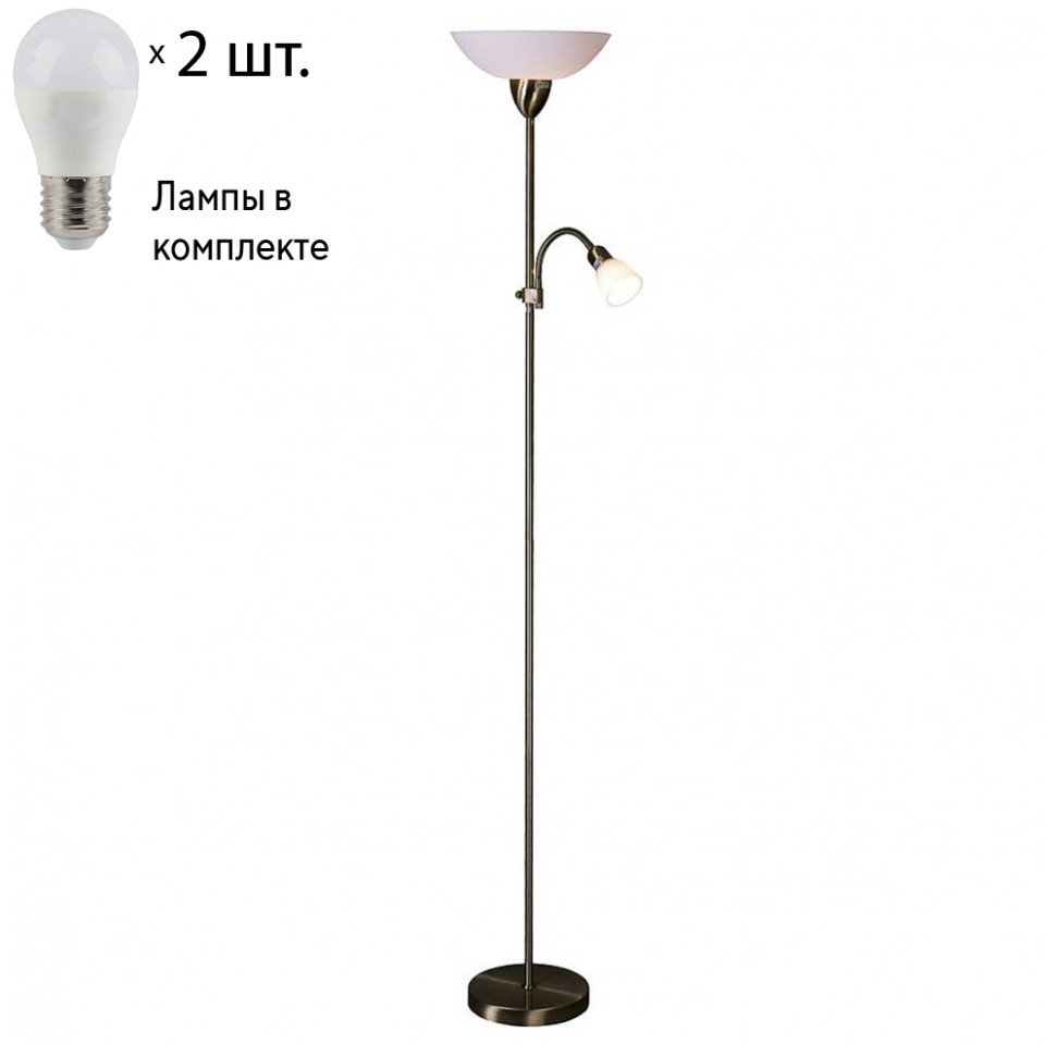 Торшер с лампочками Velante 315-505-02+Lamps, цвет бронза