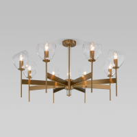 Умная люстра на штанге с управлением Wi-Fi Eurosvet 60130/8 латунь Smart (a060132)