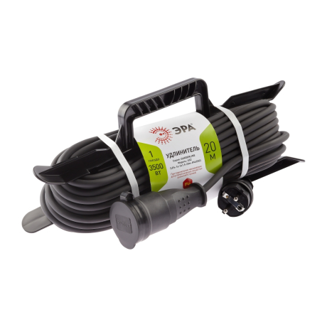 Удлинитель силовой ЭРА 1гн 20м с/з UFx-1e-3x1,5-20m-IP44(kg) 299565