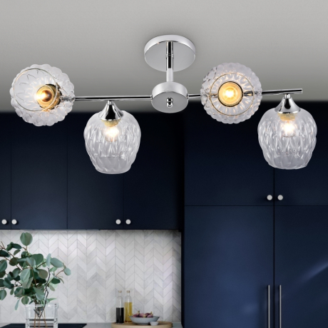 Люстра потолочная с Led лампочками в комплекте Rivoli Б0055389+Lamps 