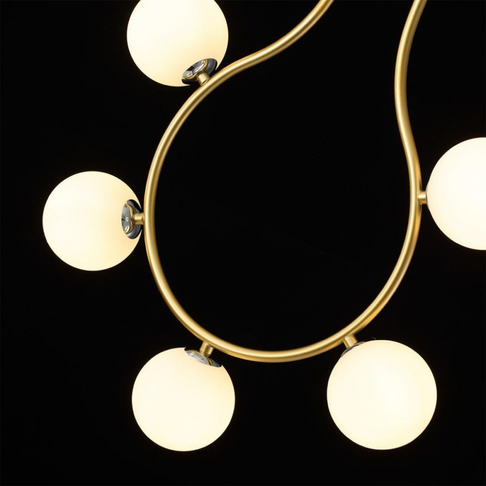 Подвесной светильник с лампочками LUMION 5621/5+Lamps, цвет матовое золото 5621/5+Lamps - фото 4