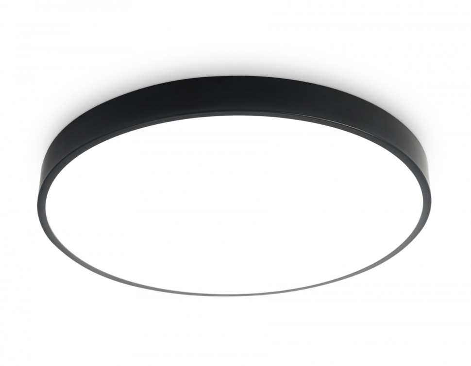 Потолочный светодиодный светильник IP54 Ambrella light ORBITAL FZ1204, цвет черный - фото 1