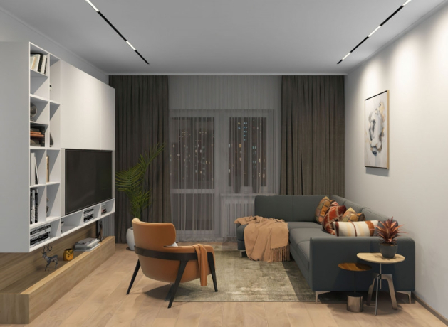 Однофазный LED светильник 18W 3000-6000К для трека с поддержкой ''Алиса'' Denkirs DK8004-BK 