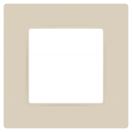 Рамка для розеток и выключателей ЭРА Серия 12  на 1 пост, Классик, слоновая кость (766913)