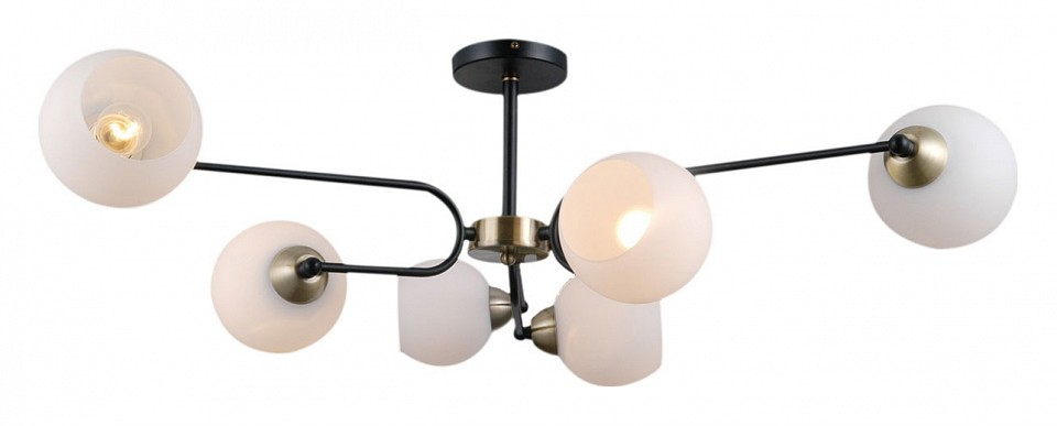 Люстра на штанге ILLUMICO IL0249-6CSQ-79 BK AB