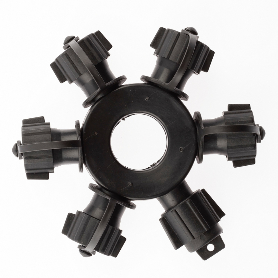 Разветвитель ЭРА ERAPS-OR для гирлянд IP65 круговой 6 гнезд черный Б0051885 573₽