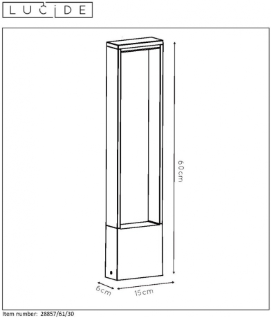 179666 Уличный ландшафтный светодиодный фонарь Lucide