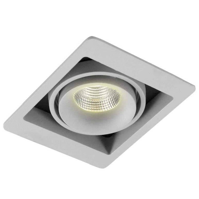 Dl18615/01WW-SQ Silver Grey/Black Встраиваемый точечный светильник Donolux, цвет серый DL18615/01WW-SQ Silver Grey/Black - фото 1