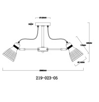 Люстра на штанге Velante 219-023-05