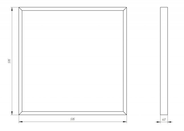 Светодиодная панель Эра -3-65K-045 (241357)