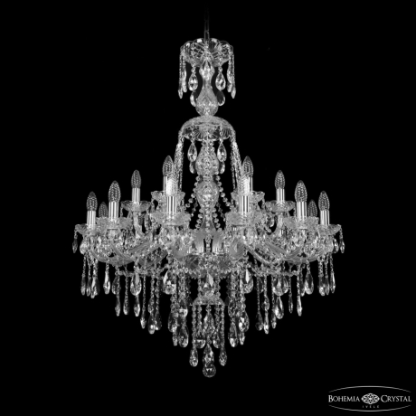 Люстра 1415/12+6/300/XL-108 Ni Bohemia Ivele Crystal 