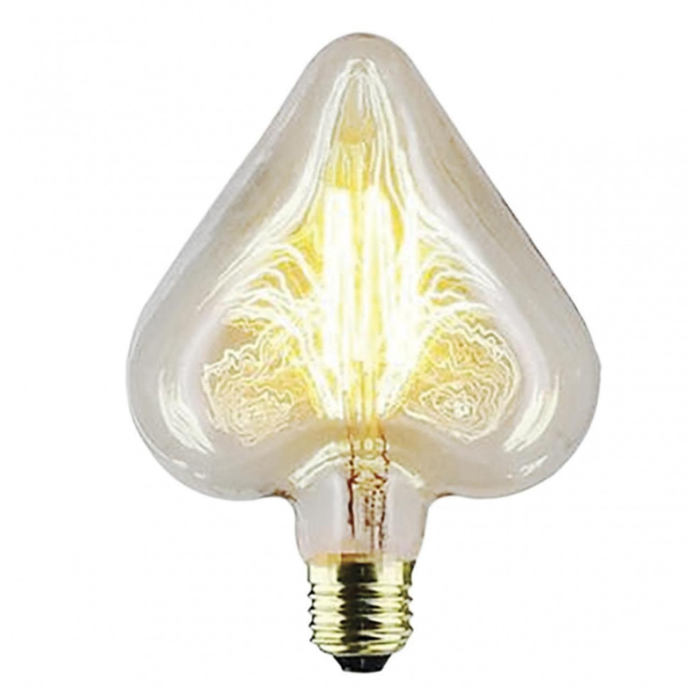 Лампа накаливания E27 40W Heart Loft It 2740-H, цвет желтый