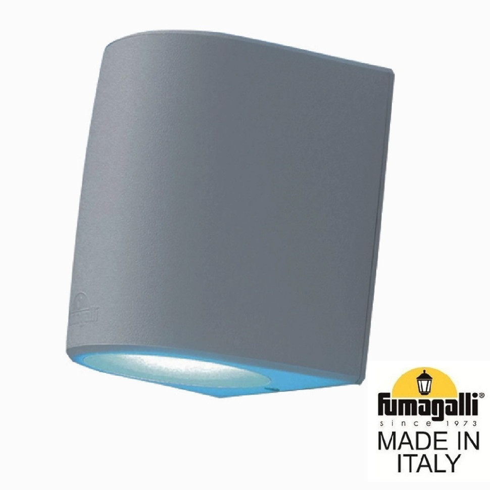 2A6.000.000.LXD2L Уличный настенный светильник Fumagalli Marta, цвет серый - фото 1