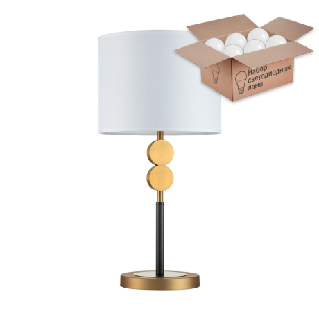 Настольная лампа  с лампочкой Favourite Roshe 2624-1T+Lamps А60 