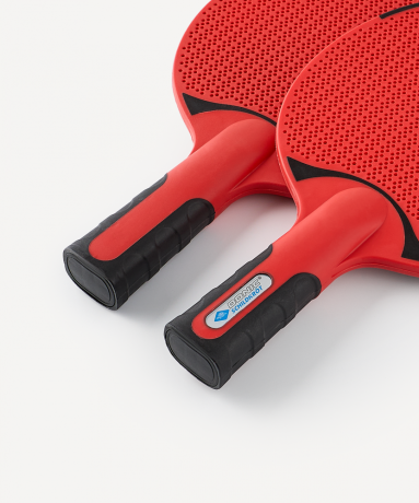 Нарушена упаковка!  <772248> Набор для настольного тенниса Outdoor Weatherproof, 2 ракетки, 3 мяча, чехол Donic ЦБ-00004524