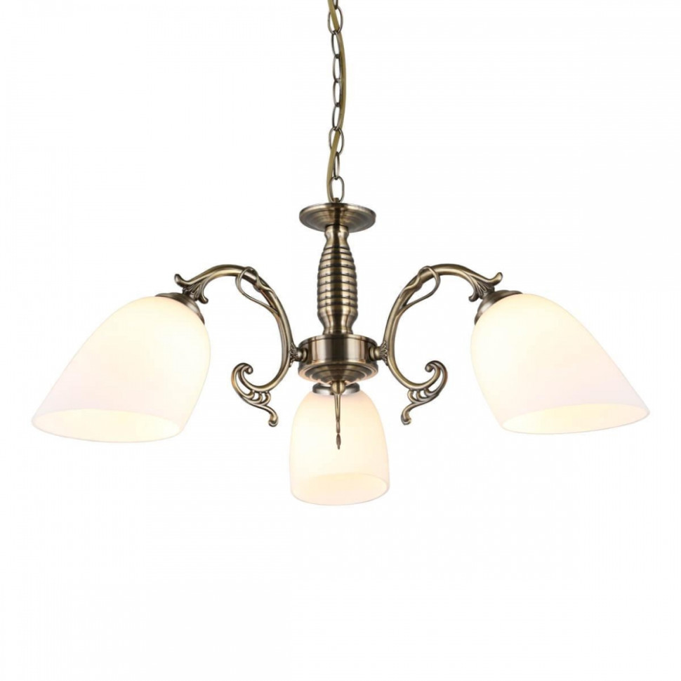 Люстра подвесная с лампочками Omnilux OML-56407-03+Lamps, цвет бронза OML-56407-03+Lamps - фото 2