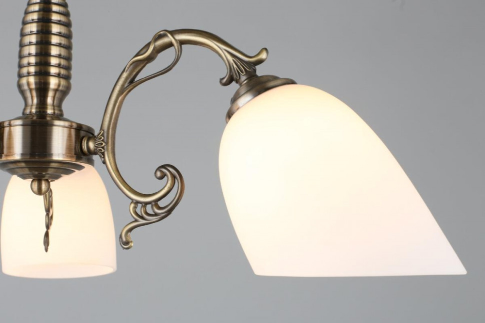 Люстра подвесная с лампочками Omnilux OML-56407-03+Lamps, цвет бронза OML-56407-03+Lamps - фото 4