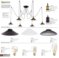 Подвесная люстра-паук Citilux Эдисон CL451062