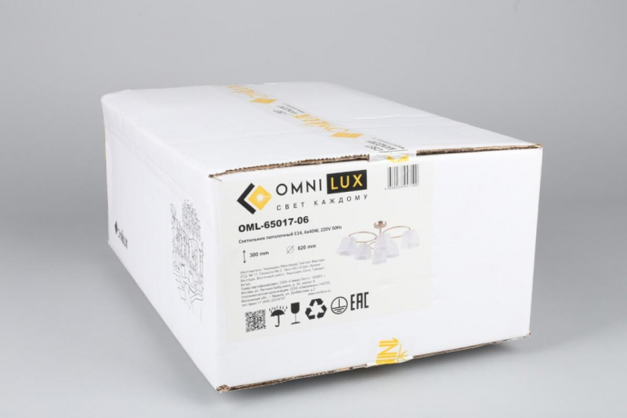 OML-65017-06 Потолочная люстра Omnilux Rapallo 