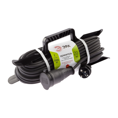 Удлинитель силовой ЭРА 1гн 20м с/з UFx-1e-3x2,5-20m-IP44(kg) 299568