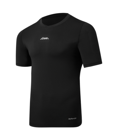 Нарушена упаковка! <790710> Футболка компрессионная судейская PerFormDRY Referee Baselayer Tee SS, черный JÖGEL ЦБ-00002994