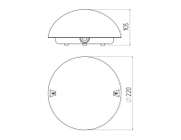 Настенный ЖКХ светильник с фото-шумовым датчиком Сириус Эра НБП 06-60-101 (Б0048411)
